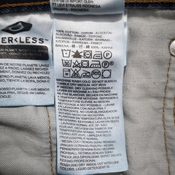 Levi's 569 Men's Size 42/32 Medium Wash Straight Legs Blue Jeans - Picture 7 of 14